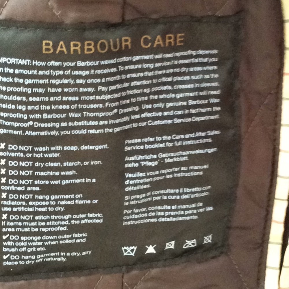 Barbour Black Wax Jacket - Size US size 10 - EUC - Picture 3 of 7
